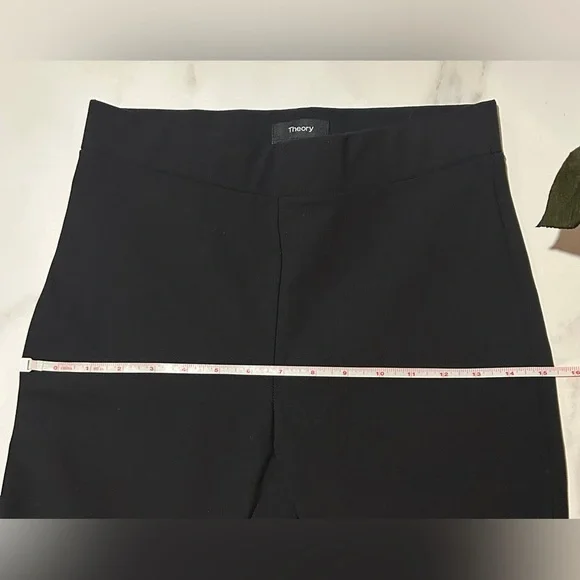 Theory HIGH-WAIST ECO NEW BI-STRETCH LEGGINGS IN BLACK - Picture 6 of 10
